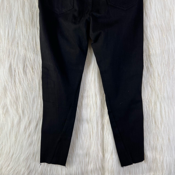 rag & bone Black Nina High Rise Skinny Jeans Cropped Zip Hem Stretch Size 27 - Picture 8 of 12